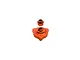 GPM Aluminium Slipper Shaft Bearing Adaptor in orange shown against a plain white background.