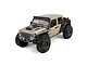 Axial SCX10 III Motobilt Valyrian Jeep JT Gladiator RC rock crawler in tan against a white background.
