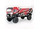 HobbyPlus DKR-4 Fortis 4X4 RC desert rally truck in red, black, and white against a white background.
