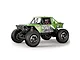 Green Maverick Scout-24 Flux 1/24 scale electric RC rock crawler studio product shot on white background.