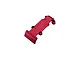 GPM 1/16 aluminium rear skid plate in red, shown against a plain white background.