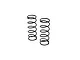 Two black metal RC shock springs displayed side by side against a clean white background.