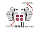 GPM Aluminium Steering Hubs with Larger Outer Bearings 2Pcs - Silver MKV6021-S