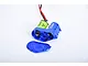 GPM blue aluminium transmission case with a green electric motor attached, shown against a plain white background.