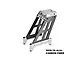 GPM Carbon Fibre and Aluminium Centre Tower Brace in silver against a white background with overlaid text.