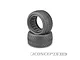 JConcepts 2.2" Ellipse Rear Tyres with Dirt Tech Inserts 2Pcs - Silver Compound 3196-06