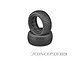 Two JConcepts 2.2 inch Ellipse front RC buggy tyres with textured tread and foam inserts visible against a white background.