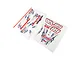 Losi Summit Racing decal graphics sheets featuring race numbers, star logos, and sponsor branding.