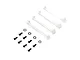 Losi white support strut set with matching metal screws and washers on a white background.