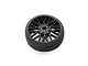 Studio product shot of a black Spektrum 10-spoke transmitter wheel with a foam grip against a plain white background.