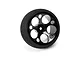 Spektrum black aluminium wide circle transmitter wheel with foam grip against a plain white background.
