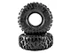 Pro-Line 1.9" Chisel II crawler tyres featuring an aggressive tread pattern and sidewall lettering against a white background.