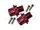 GPM Red Aluminium ARRMA Kraton, Talion & Outcast +13mm Wheel Hex Extension 2Pcs ARR010/+13MM-R