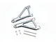 GPM UDR Silver Aluminium Front Upper Left & Right Suspension Arms 2Pcs UDR054-S