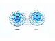 GPM UDR Blue Aluminium +3mm Brake Disc Wheel Hex 2Pcs UDR010DX+3MM-B