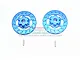 GPM UDR Blue Aluminium +3mm Brake Disc Wheel Hex 2Pcs UDR010D+3MM-B