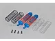 GPM Blue Aluminium Traxxas Slash 4x4 Rear Shocks 2Pcs SLA102R-B-OR