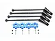 GPM Harden Steel Traxxas 8S X-Maxx Front & Rear CVD Complete Set w/ Blue Aluminium Hexes TXM8170N/2-B
