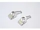GPM Silver Aluminium Traxxas Rustler VXL Rear Hubs 2Pcs RUS022-S