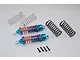 GPM Sky Blue Aluminium Traxxas Slash, Stampede & Rustler Front Shocks 2Pcs RUS087F-SB-OR