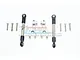 GPM UDR Silver Aluminium Front Left & Right Sway Bar Arm Set w/ Stainless Steel Turnbuckles UDR312FS-S