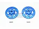 GPM UDR Blue Aluminium +1mm Brake Disc Wheel Hex 2Pcs UDR010D+1MM-B