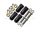 GPM Black Aluminium TRX-4 12mm Hex Adaptors (+23mm) 4Pcs w/ Hardware TRX4010/23MM-BK