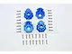 GPM Blue Aluminium TRX-4 Front & Rear Portal Drive Housing Set 4Pcs TRX4021A/2-B