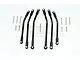GPM Black Aluminium TRX-4 Suspension Tunbuckles 6Pcs TRX4160A-BK-BEBK