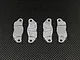 GPM Black Aluminium 5IVE-T Brake Pads 2Pcs LO5T041-BK