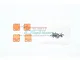 GPM Orange Stainless Steel TRX-4 Defender Door Hinges 4Pcs TRX4ZSP38-OR