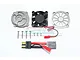 GPM UDR Gunmetal Aluminium Motor 40x40mm Cooling Fan UDR018FAN-GS