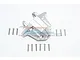GPM UDR Silver Aluminium Rear Left & Right Differential Axle Carrier Set UDR013A-S