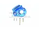 GPM E-Revo VXL 2.0 Blue Aluminium Motor Mount w/ Heat Sink ER2018-B