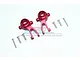 GPM Red Aluminium ARRMA GRANITE 4x4 Left & Right Front Steering Hubs 2Pcs MAG021-R