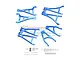GPM Blue Aluminium Complete Front, Rear, Upper & Lower Suspension Arm Set w/ Hardware ER24567-B