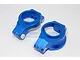 GPM Blue Aluminium X-Maxx Left & Right Caster Blocks (C-Hubs) 2Pcs TXM019-B