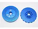 GPM Blue Aluminium 24mm Rear Claw Wheel Hexes w/ 3mm Offset 2Pcs TXM006R/DISK-B