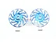 GPM Blue Aluminium Rustler 4x4 +2mm Disk Brake Clawed Wheel Hexs 2Pcs RUS4010DX+2-B