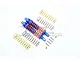 GPM Blue Aluminium Traxxas Rustler 4x4 Rear Shocks 2Pcs w/ Optional Spring Rates RUS4102R-B-OR