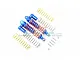 GPM Blue Aluminium Rear Piggyback Shocks 2Pcs w/ Optional Spring Rates RUS4102R/L-B-OR