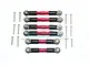 GPM Red Stainless Steel ARRMA Granite 4x4 Complete Turnbuckle Set 6Pcs Set w/ Hardware MAG160-R-BEBK