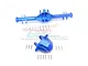 GPM Blue Aluminium Rear Differential/Axle Housing w/ Carrier for Traxxas UDR UDR013-B