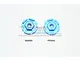 GPM Blue Aluminium Traxxas Rustler 4x4 12mm (+2mm Off-Set) Wheel Hex 2Pcs RUS4010+2MM-B