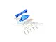 GPM Blue Aluminium Maxx 4S Front Lower Suspension Arm Tie Bar Set TXMS008-B