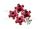 GPM Red Aluminium Clawed Wheel Hexes 4Pcs w/ +6mm Off-Set MAI010+6MM/2-R