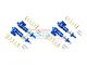 GPM Blue Aluminium Maxx 4S Front & Rear Adjustable Piggyback Shocks 4Pcs TXMS125FRL/2-B-S
