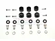GPM Black Aluminium TRX-6 12mm Hexes (9mm Thick) 6Pcs w/ Hardware TRX6010/9MM-BK