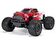 ARRMA Granite BLX 3S V3 RC monster truck in red and white, featuring large off-road tires and a detailed truck body on a white background.