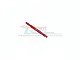 GPM Aluminium Rear Chassis Brace Bar - Red MAKX025R-R